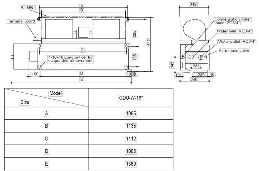 Фанкойл gdu. Фанкойл GDU W 04dr. Фанкойл GDU-W-10dr 2t (9.00) 30/60 па. GDU-W-03dr 2t. Канальный фанкойл General climate GDU-W-08dr.