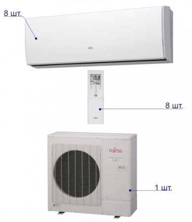 Fujitsu AOYG45LBT8/ASYG07LUCA*8шт