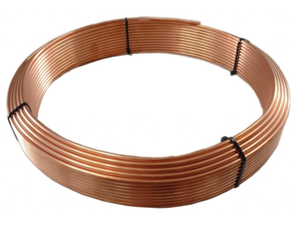 Труба медная для кондиционеров 1/4", 15 м