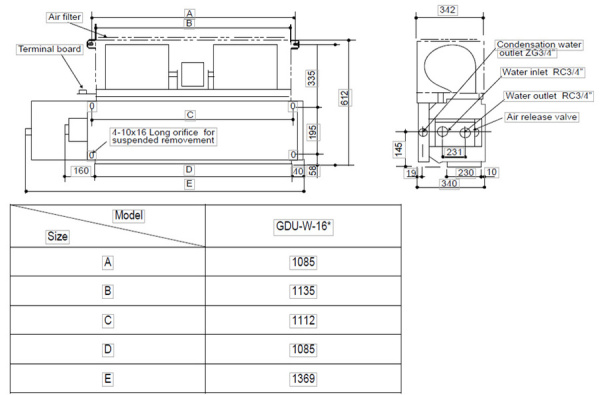 General Climate GDU-W-16DR
