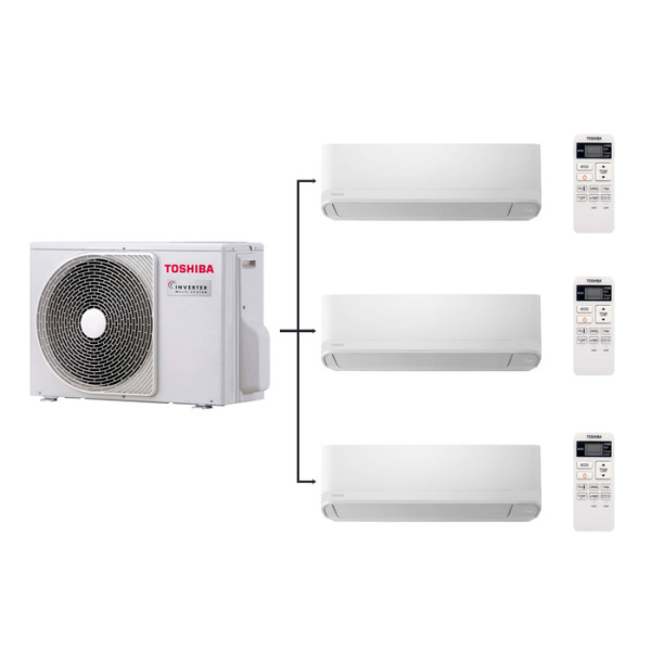 Toshiba RAS-3M18U2AVG-E/RAS-B07J2KVG-E*3шт